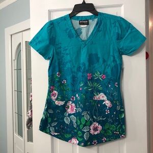 Grey’s anatomy floral scrub top